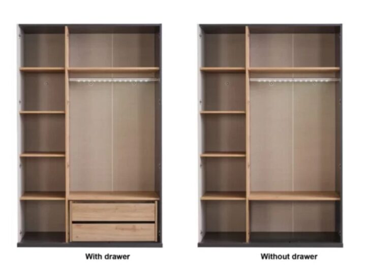 Tủ áo cánh mở kính cường lực MHT21